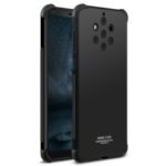 IMAK Skin Feel Drop-proof TPU Case + Explosion-proof Screen Film for Nokia 9 PureView – Metal Black
