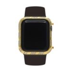 Shiny Rhinestone Decorated Metal Protective Case for Apple Watch Series 4 44mm – Gold
