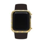 Shiny Rhinestone Decorated Metal Protective Case for Apple Watch Series 4 44mm – Gold
