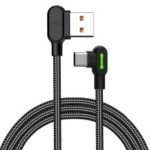 MCDODO 90 Degree Elbow Gaming Cable Type-C Data Sync Charging Cord 1.8m CA-5282