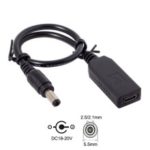 USB 3.1 Type C USB-C to DC 20V 5.5 2.5mm & 2.1mm Power Plug PD Emulator Trigger Cable for Laptop