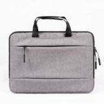 POFOKO Businesses Style Laptop Bag with Concealable Handle for 15.6 inch Laptop, Size: 385 x 263 x 27mm – Grey
