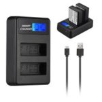 LP-E10 Battery Two-Bay USB Charger with LCD Display for Canon EOS 1100D Kiss X50