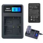 BP-511/511A Battery USB Double-Bay Charger with LCD Display for Canon EOS 300D 20D 30D etc