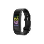 Y12 0.97 inch Smart Color Screen Bluetooth Wristband Fitness Tracker IP67 Waterproof Support Blood Pressure/Heart Rate Monitoring – Black