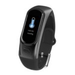 H109 0.96 inch IPS HD Display Sleeping Heart Rate Monitor Bluetooth Smart Wristband – Black