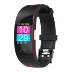 NB-P3PLUS PPG and ECG Blood Pressure Monitor Smart Bracelet for Android and iOS – Red / Black