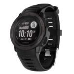 Silicone Watch Band Strap Replacement for Garmin Instinct – Black