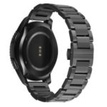 22mm Three Beads Stainless Steel Watch Strap with Butterfly Clasp for Huawei Watch GT / Honor Watch Magic – Black