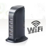 USB Charger Camera 1080P Mini WiFi Hidden Spy Camera with 5 Port Desktop Charging Station – US Plug