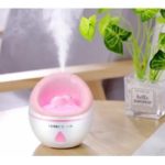 ML-J904 Creative Cute Sofa Humidifier 350ML Air Purifier Colorful Night Light – Pink