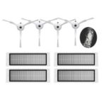 4 Side Brushes + 4 Hepa Filters Accessories for Xiaomi Robot Vacuum Cleaner (XM035)