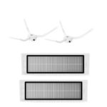 XM047 2PCS Side Brushes + 2PCS Filters for Accessories Kit for Xiaomi Mijia Xiaowa Roborock Vacuum Cleaner