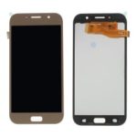 LCD Screen and Digitizer Assembly Repair Part with Screen Brightness IC for Samsung Galaxy A7 (2017) A720 – Gold