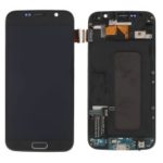 LCD Screen and Digitizer Assembly Part + Frame (TFT Version) for Samsung Galaxy S6 SM-G920 – Grey