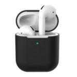 Soft Silicone Case for Apple AirPods with Wireless Charging Case – Black