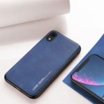 X-LEVEL PU Leather Coated TPU Cell Phone Cover for iPhone XR 6.1 inch – Blue