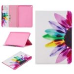 Tablet Case for iPad mini (2019) 7.9 inch Pattern Printing PU Leather Wallet Stand Shell – Colorful Petals