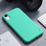IPAKY Matte Wheat Straw TPU Cell Phone Cover for iPhone XR 6.1 inch – Cyan