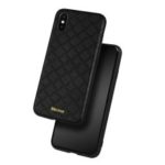 DZGOGO Yago Series PU Leather Coated TPU Phone Cover for iPhone XS Max 6.5 inch – Black