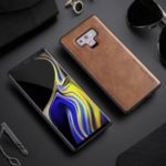 X-LEVEL Vintage Style PU Leather Coated TPU Phone Case Shell for Samsung Galaxy Note9 N960 – Brown