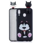 For Samsung Galaxy M20 Pattern Printing TPU Gel Back Case with 3D Animal Doll – Dog