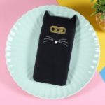 3D Moustache Cat Silicone Back Casing for Samsung Galaxy S10e – Black