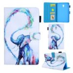 Animal Series Patterned Leather Tablet Cover for Samsung Galaxy Tab A 8.0 (2017) T380/T385 – Elephant