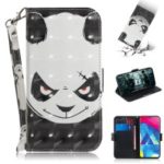 Pattern Printing Light Spot Decor Leather Wallet Case for Samsung Galaxy M10 – Panda Pattern