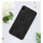 PINWUYO Honorable Series PU Leather Coated PC + TPU Hybrid Case for Samsung Galaxy A10 – Black