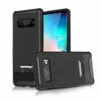 Granular Texture TPU + PC Hybrid Cell Phone Case for Samsung Galaxy S10 – Black