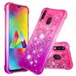 Gradient Glitter Powder Quicksand TPU Case for Samsung Galaxy M20 – Rose / Purple