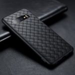 TOTU BV Woven Texture Soft TPU Phone Casing for Samsung Galaxy S10 Plus – Black