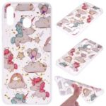 Glitter Sequins Inlaid Patterned TPU Phone Cover for Samsung Galaxy M30 – Unicorns