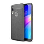 Litchi Texture TPU Case for Xiaomi Redmi 7 – Black