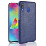 Crocodile Texture PU Leather Coated PC Hard Cover for Samsung Galaxy A20e – Dark Blue