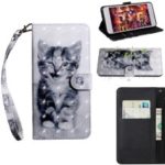 Pattern Printing Light Spot Decor Leather Wallet Case for Sony Xperia 10 Plus – Cat