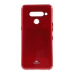 MERCURY GOOSPERY Glitter Powder TPU Case Accessory for LG V50 ThinQ 5G – Red