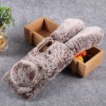 Rabbit Shape Fluffy Fur Coated Rhinestone TPU Mobile Cover for Huawei nova 4 – Coffee