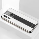 For Huawei nova 4 Electroplated PC + TPU Hybrid Mobile Phone Shell – White