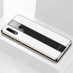 For Huawei P30 Lite / nova 4e Electroplated PC + TPU Hybrid Mobile Phone Shell – White