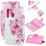 Pattern Printing Leather Wallet Case for Huawei P30 Lite / nova 4e – Pretty Flower