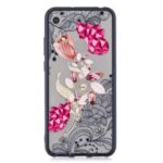 Lace Embossed Rhinestone Flower PC TPU Combo Mobile Phone Case for Huawei Honor 8A – Vivid Flower
