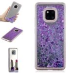 Glitter Dynamic Quicksand Mirror Surface TPU Mobile Phone Shell Case for Huawei Mate 20 Pro – Purple