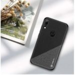 PINWUYO Honor Series PU Leather Coated TPU Back Case for Huawei Y7 (2019)/Y7 Prime (2019) – Black