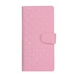 [Glossy Stitching Grid] Leather Wallet Flip Cover for Huawei Honor View 20 / V20 (China) – Pink