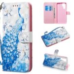 [Light Spot Decor] Patterned Leather Mobile Phone Case for Huawei P30 Pro – Peacock