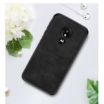 PINWUYO Honorable Series PU Leather Coated PC+TPU Hybrid Phone Case for Motorola Moto G7 Play (EU Version) – Black