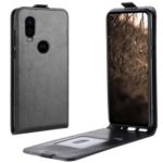 Crazy Horse Vertical Flip Leather Protection Case for Motorola P40 – Black