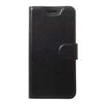 Crazy Horse Texture Stand Leather Card Holder Mobile Case (Built-in Steel Sheet) for Xiaomi Mi 9 SE – Black